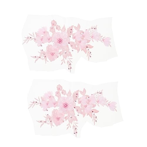 ARTIBETTER 2 Stück Blumenstickerei Applikationen Hochwertige Patches zum Aufnähen für Diy Projekte zur Verdeckung von Flecken Verschönerung von Kleidung und Accessoires von Artibetter