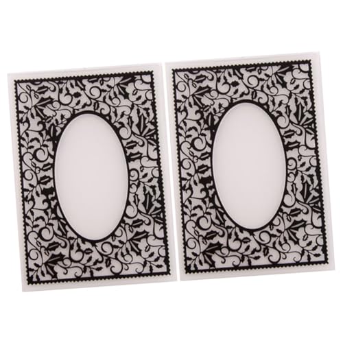 ARTIBETTER 2 Stück Diy Schablonen Kunststoff Prägemuster für Scrapbooking und Albumdekoration für Embossing Maschinen Robust und Langlebig von Artibetter
