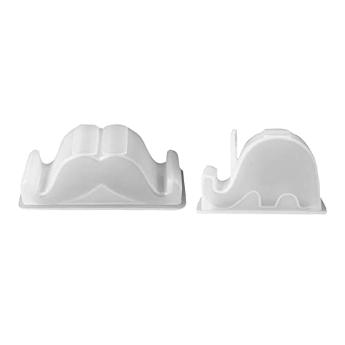 ARTIBETTER 2 Stück Diy Silikonform für Handyhalter Teiliges Kristall Epoxidharz Gießform für Schreibtisch Büro Einfache Herstellung von Ständern und Aufbewahrungsboxen von Artibetter