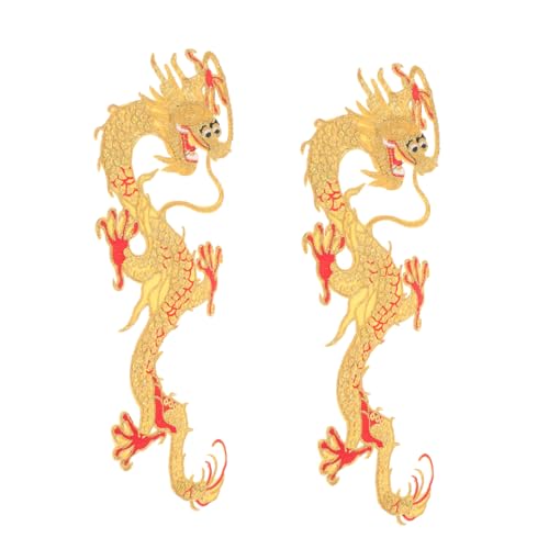 ARTIBETTER 2 Stück Dragon Patches zum Aufnähen Chinesische Stickerei Aufnäher für Kleidung Taschen Hüte Schuhe Dekorative Flicken für Diy Reparaturen und Gestaltung ARTIBETTER 2 Stück Dragon Patches zum Aufnähen Chinesische Stickerei Aufnäher für Kleidung Taschen Hüte Schuhe Dekorative Flicken für Diy Reparaturen und Gestaltung von Artibetter