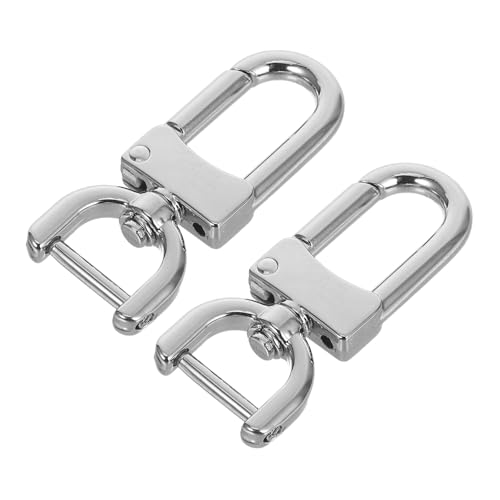 ARTIBETTER 2 Stück Drehgelenk Karabiner für Taschen mit Schraubmechanismus Abnehmbare Hardware für Schlüsselanhänger Hundehalsbänder und Reiseaccessoires von Artibetter