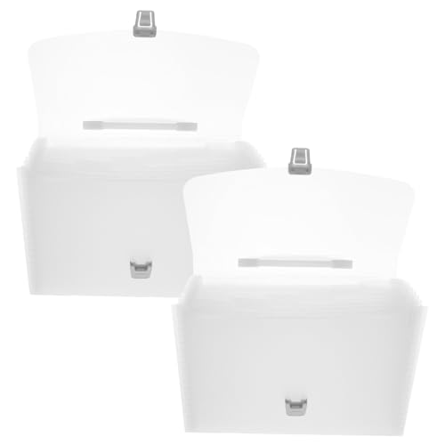 ARTIBETTER 2 Stück Erweiterbarer Ordner mit Fächern Robuster Griff Beschriftete Registerkarten Vielseitiger Dokumentenorganizer für Schule Büro und Unterricht von Artibetter