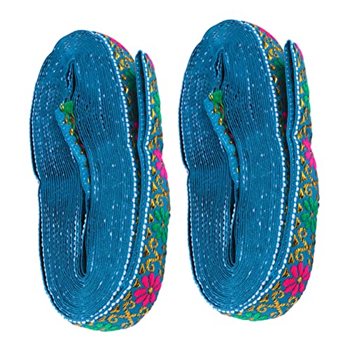 ARTIBETTER 2 Stück Ethnisches Spitzenband Spitzenbesatz zum Nähen Vorhänge Vorhang Bänder zum Basteln Blumen- bestickter Stoff bestickte Spitze gestickte Borte Stoffband Polyester Blau ARTIBETTER 2 Stück Ethnisches Spitzenband Spitzenbesatz zum Nähen Vorhänge Vorhang Bänder zum Basteln Blumen- bestickter Stoff bestickte Spitze gestickte Borte Stoffband Polyester Blau von Artibetter