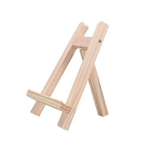ARTIBETTER 2 Stück Holz Staffelei Dreieckiger Mini Tischstaffelei Verstellbar Stabile Bildhalterung für Künstler Gemälde Foto Rahmen Display Rack von Artibetter