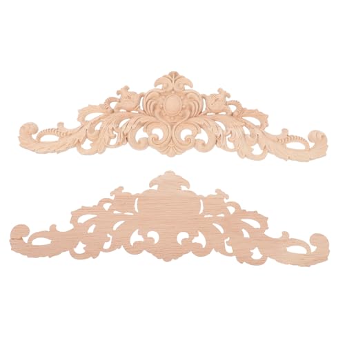 ARTIBETTER 2 Stück Holzornamente Möbel Holzschnitzerei Aufkleber Vintage Europäischer Stil Holzdekor für Schrank Tür Wand Dekoration Natürlich Langlebig Sicher ARTIBETTER 2 Stück Holzornamente Möbel Holzschnitzerei Aufkleber Vintage Europäischer Stil Holzdekor für Schrank Tür Wand Dekoration Natürlich Langlebig Sicher von Artibetter