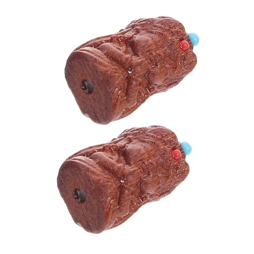 ARTIBETTER 2 Stück Holzschnitzperlenschmuck Natürliche Holzperlen Schmuckperlen DIY Perlen Perlen Für Armbänder Lose Zur Schmuckherstellung Holzperle Mit Loch von Artibetter