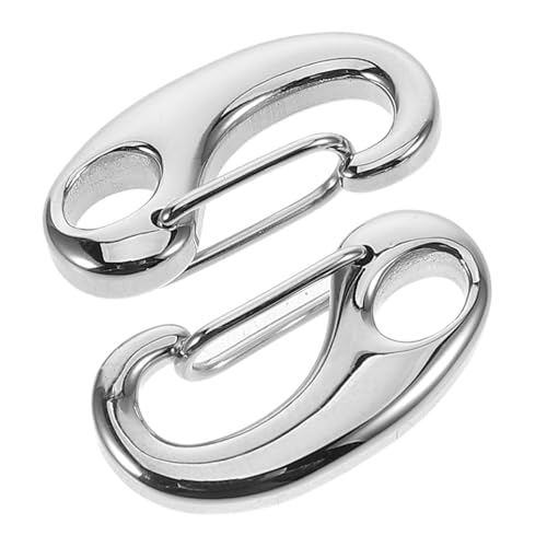 ARTIBETTER 2 Stück Hummerschere Haken Aus Edelstahl Meereskarabiner Hakenclip Aus Edelstahl Karabinerverschlüsse Groß Hummer Mit Doppelter Öffnung Edelstahlclip Silver Rostfreier Stahl ARTIBETTER 2 Stück Hummerschere Haken Aus Edelstahl Meereskarabiner Hakenclip Aus Edelstahl Karabinerverschlüsse Groß Hummer Mit Doppelter Öffnung Edelstahlclip Silver Rostfreier Stahl von Artibetter