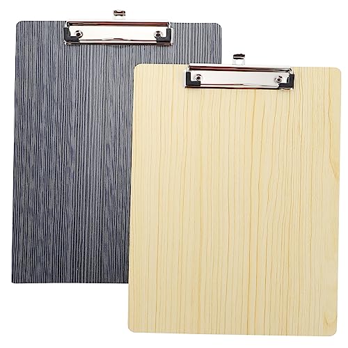 ARTIBETTER 2 Stück Klemmbrett mit Holzmaserung und Schwarz Gold Schreibunterlage Robuste Schreibunterstützung für Dokumente Büro Schule Optimaler Schutz für Ihre Unterlagen ARTIBETTER 2 Stück Klemmbrett mit Holzmaserung und Schwarz Gold Schreibunterlage Robuste Schreibunterstützung für Dokumente Büro Schule Optimaler Schutz für Ihre Unterlagen von Artibetter