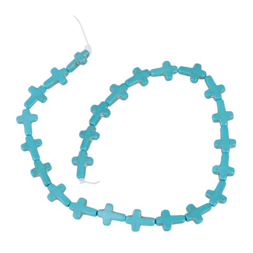 ARTIBETTER 2 Stück Kreuz Lose Perlen Türkis Steinkreuzperlen Achat Stein-anhänger Kette Kreuzen Herstellung Charme Schmuck Edelsteinzubehör Für Die Zeit Zum Selbermachen Diy-scheibe Blue von Artibetter