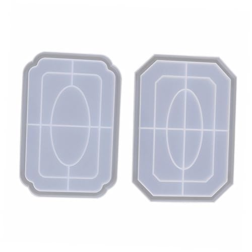 ARTIBETTER 2 Stück Octagon Silikonform für Tablett DIY Gießform für Snackplatten für Bastelprojekte und Aufbewahrung von Snacks und Süßigkeiten von Artibetter