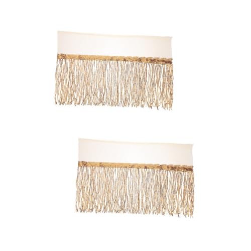 ARTIBETTER 2 Stück Pailletten Bühnenrock Kleid Quastenbesatz Fransen Paillettenröcke Für Damen Kleidung Bling Quasten Mädchen Tanz Outfit Dekoration DIY Quasten Nähen von Artibetter