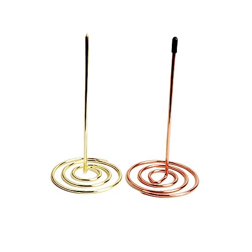 ARTIBETTER 2 Stück Rosegoldene Stäbe Metall Bill Holder für Rechnungen Quittungen und Notizen für Büro Zuhause und ARTIBETTER 2 Stück Rosegoldene Stäbe Metall Bill Holder für Rechnungen Quittungen und Notizen für Büro Zuhause und von Artibetter