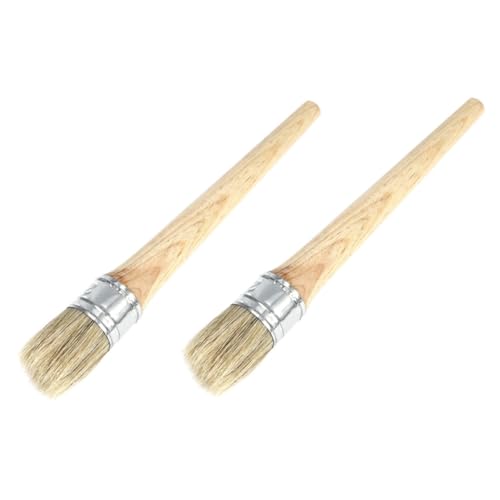 ARTIBETTER 2 Stück Runder Pinsel Professional Bürsten Wachspinsel Malen Sloan Schrank Pinsel Wandpinsel Borsten ARTIBETTER 2 Stück Runder Pinsel Professional Bürsten Wachspinsel Malen Sloan Schrank Pinsel Wandpinsel Borsten von Artibetter