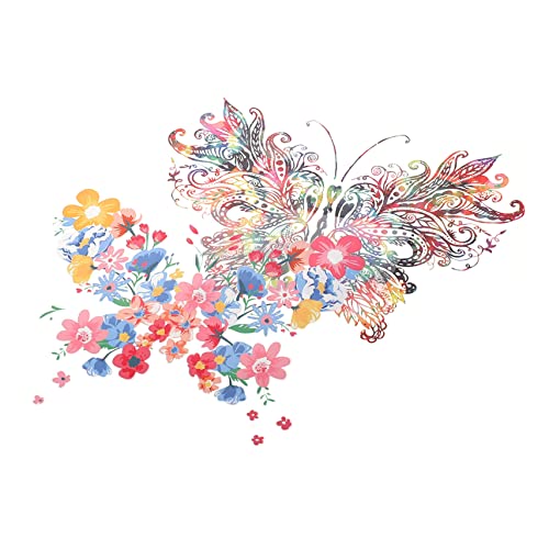 ARTIBETTER 2 Stück Schmetterling Bügel Patches Farbenfrohe Transfer Aufnäher für Diy Kleidung Hitzebeständige Aufkleber für Kreative Textilprojekte von Artibetter