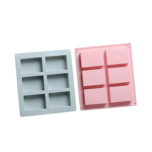 ARTIBETTER 2 Stück Silikon Seifenform mit Fächern Rechteckige Diy Seifenform Blau für Handgemachte Seifen Desserts und Kerzenherstellung ARTIBETTER 2 Stück Silikon Seifenform mit Fächern Rechteckige Diy Seifenform Blau für Handgemachte Seifen Desserts und Kerzenherstellung von Artibetter