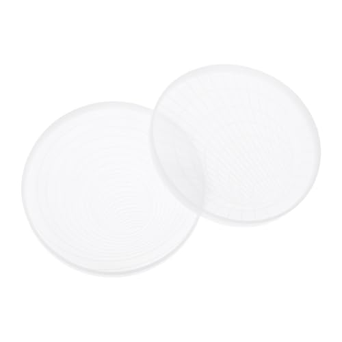 ARTIBETTER 2 Stück Silikon Untersetzer Form für DIY Handwerk Runde Spiral Muster Untersetzer Gießform für Teetassen Flexible und Transparente Silikonform von Artibetter