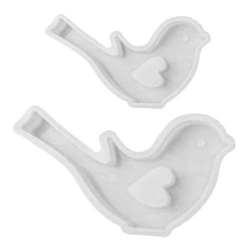 ARTIBETTER 2 Stück Silikon Vogel Gießformen DIY Bastelset Flexibel Langlebig Realistische Vogel figur Formen für Harz Kuchen Schokolade Süßigkeiten Cookie Backen von Artibetter