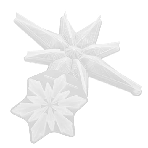 ARTIBETTER 2 Stück Silikonform Schneeflocke Dickes Flexibles Epoxidharz Gießform DIY Weihnachtsdeko Transparent Leicht zu Entformen Langlebig für Kreative Winteranhänger und Harzornamente ARTIBETTER 2 Stück Silikonform Schneeflocke Dickes Flexibles Epoxidharz Gießform DIY Weihnachtsdeko Transparent Leicht zu Entformen Langlebig für Kreative Winteranhänger und Harzornamente von Artibetter