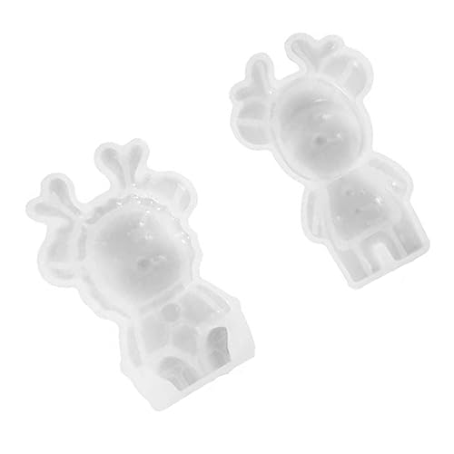 ARTIBETTER 2 Stück Silikonform Teilig Elch Weihnachtsform Wiederverwendbar DIY Gießform für Weihnachtsdeko Basteln Geschenkidee für Familie und ARTIBETTER 2 Stück Silikonform Teilig Elch Weihnachtsform Wiederverwendbar DIY Gießform für Weihnachtsdeko Basteln Geschenkidee für Familie und von Artibetter