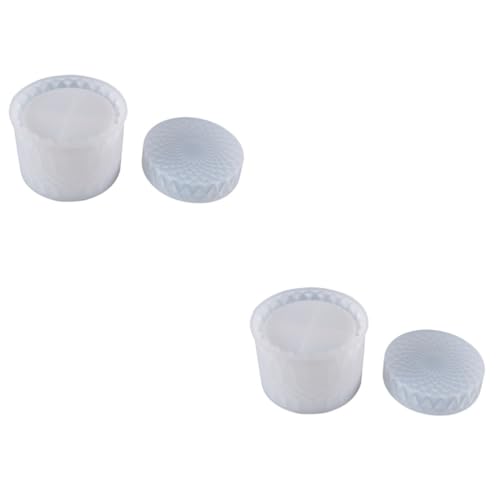 ARTIBETTER 2 Stück Silikonform für Diy Epoxidharz Gießform für Kreative Bastelprojekte Crystal Storage Tank Mold Vielseitig für Schmuckkästchen Räuchergefäße und Mehr von Artibetter