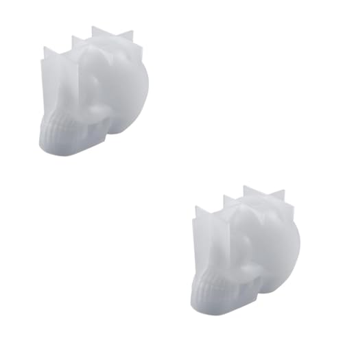 ARTIBETTER 2 Stück Skull Shaped Silicone Mold für Diy Halloween Deko Epoxidharz Formen für Kerzen Langlebig und Einfach zu Reinigen für Kreative Projekte und Festtagsdekorationen von Artibetter