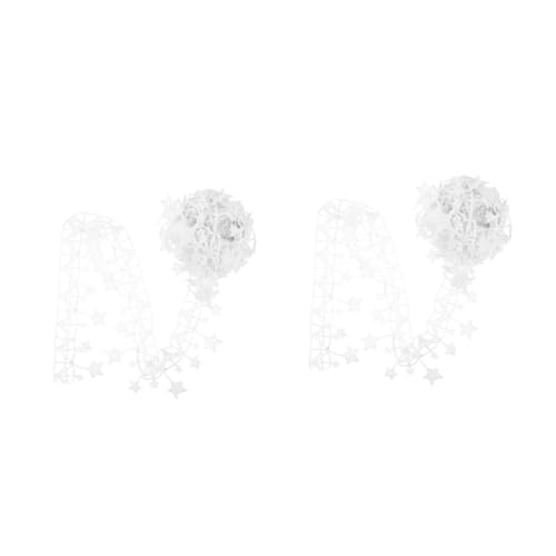 ARTIBETTER 2 Stück Sternenmuster Stickerei Spitzenbesatz Band für Diy Kleidung Hochzeitsdekoration und Bastelprojekte Yards Vielseitig Einsetzbares Nähmaterial von Artibetter