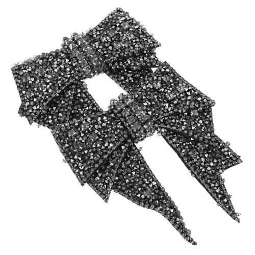 ARTIBETTER 2 Stück Strass Schleifen Schuhanhänger mit Starkem Haftclip Abnehmbare Schuhdekoration für Damen Funkelnde DIY Schuhverzierung für High Heels und Alltagsschick von Artibetter