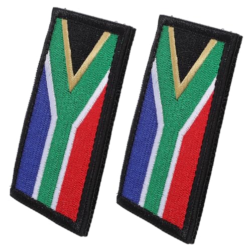 ARTIBETTER 2 Stück Südafrika Flagge Klett Patch Dekorativer Stoff Aufnäher für Kleidung Rucksack und Uniform Langlebiger Arm Patch mit Feiner Verarbeitung für Sport und Festivals ARTIBETTER 2 Stück Südafrika Flagge Klett Patch Dekorativer Stoff Aufnäher für Kleidung Rucksack und Uniform Langlebiger Arm Patch mit Feiner Verarbeitung für Sport und Festivals von Artibetter