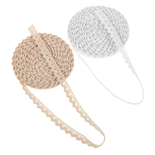 ARTIBETTER 2 Stück Teiliges Baumwoll-spitzenband Häkelspitze Vintage Spitzenborte Weich Leicht für Hochzeit Dekoration DIY Basteln Geschenkverpackung Nähzubehör ARTIBETTER 2 Stück Teiliges Baumwoll-spitzenband Häkelspitze Vintage Spitzenborte Weich Leicht für Hochzeit Dekoration DIY Basteln Geschenkverpackung Nähzubehör von Artibetter