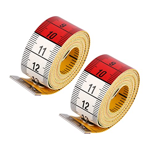 ARTIBETTER 2 Stück Teiliges Buntes Maßband mit Knopf Flexibles Tragbares Maßband für Kleidung Zentimeterangabe für Nähen und Heimgebrauch ARTIBETTER 2 Stück Teiliges Buntes Maßband mit Knopf Flexibles Tragbares Maßband für Kleidung Zentimeterangabe für Nähen und Heimgebrauch von Artibetter