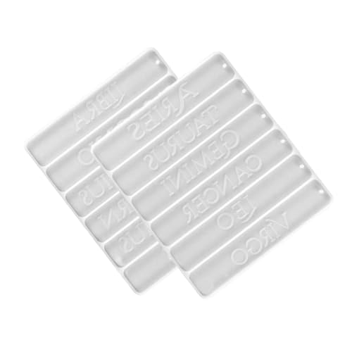 ARTIBETTER 2 Stück Teiliges Silikon Buchzeichen DIY Epoxidharz Silikonform Bastelvorlage für Lesezeichen für Verschiedene Materialien und Formate von Artibetter