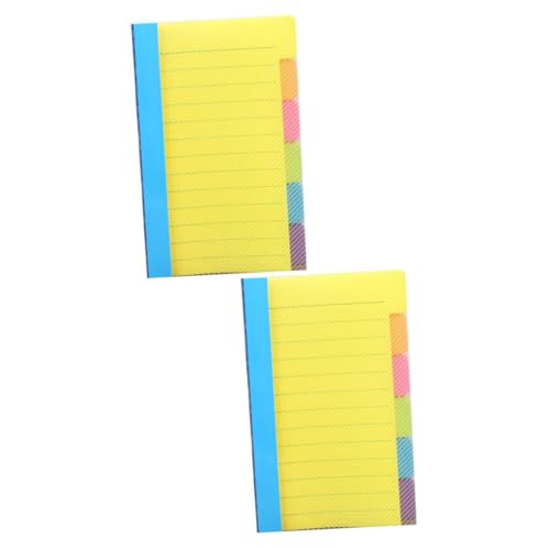 ARTIBETTER 2 Stück To Do Listen Notizblock mit Bunten Haftnotizen Selbstklebend für Büro und Zuhause Praktischer Planer für Studium und Arbeit Leicht und Tragbar Papiermaterial von Artibetter