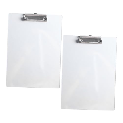 ARTIBETTER 2 Stück Transparentes Klemmbrett Multifunktionales Büro Clipboard aus Robustem Pet Leicht und Tragbar für Dokumente Papiere Menüs für Büro und Zuhause ARTIBETTER 2 Stück Transparentes Klemmbrett Multifunktionales Büro Clipboard aus Robustem Pet Leicht und Tragbar für Dokumente Papiere Menüs für Büro und Zuhause von Artibetter