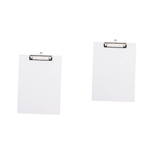 ARTIBETTER 2 Stück Transparentes PVC Klemmbrett Schreibunterlage Leicht Robust mit Abgerundeten Ecken für Büro Schule Studenten zur Dokumentenorganisation Praktische Schreibunterlage von Artibetter