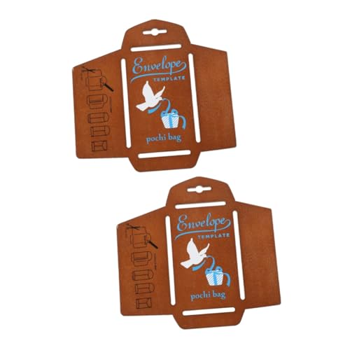 ARTIBETTER 2 Stück Umschlagvorlage Schablonen zum Erstellen von Briefumschlägen Adressierungsschablone Umschlag Vorlage Umschlagschablone DIY-Versorgung Holz Coffee von Artibetter