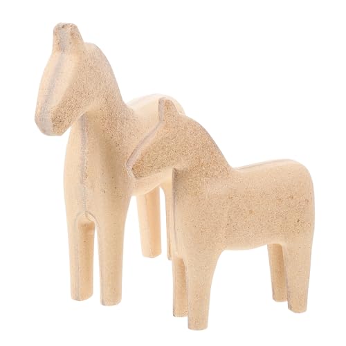 ARTIBETTER 2 Stück Unfertiges Holzpferd Modell Diy Bastelmaterial für Kreative Handarbeiten Geeignet für Erwachsene für Dekoration und Bildung ARTIBETTER 2 Stück Unfertiges Holzpferd Modell Diy Bastelmaterial für Kreative Handarbeiten Geeignet für Erwachsene für Dekoration und Bildung von Artibetter