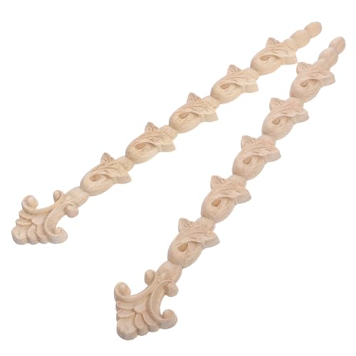 ARTIBETTER 2 Stück Unlackierte Holzornamente Geschnitzte Applikationen aus Massivem Holz Klassische Europäische Holzverzierung für Möbel Schränke Wände Türen und Betten Langlebige DIY ARTIBETTER 2 Stück Unlackierte Holzornamente Geschnitzte Applikationen aus Massivem Holz Klassische Europäische Holzverzierung für Möbel Schränke Wände Türen und Betten Langlebige DIY von Artibetter