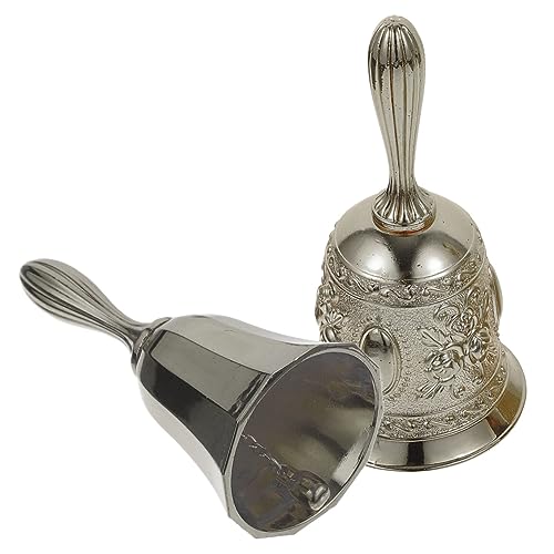 ARTIBETTER 2 Stück Vintage Tischglocke Handglocke aus Kupferlegierung Dekorative Glocke für Restaurant Bar Hochzeiten und Retro Design und Roségold ARTIBETTER 2 Stück Vintage Tischglocke Handglocke aus Kupferlegierung Dekorative Glocke für Restaurant Bar Hochzeiten und Retro Design und Roségold von Artibetter