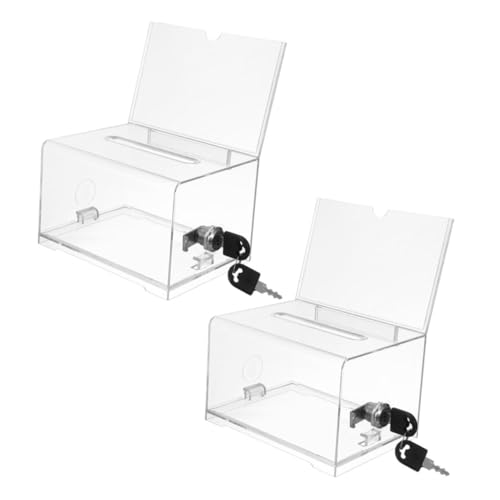 ARTIBETTER 2 Teiliges Visitenkartenetui Aufbewahrungsbox Für Spendenkarten Spendendose Praktischer Kartenhalter Bürokartenhalter Sammelkartenetui Bürozubehör Transparentes Acryl ARTIBETTER 2 Teiliges Visitenkartenetui Aufbewahrungsbox Für Spendenkarten Spendendose Praktischer Kartenhalter Bürokartenhalter Sammelkartenetui Bürozubehör Transparentes Acryl von Artibetter