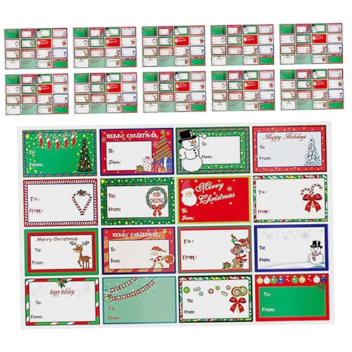 ARTIBETTER 20 Blatt Beschreibbare Weihnachtsaufkleber, Selbstklebend, Diy, Blanko, Weihnachtsetiketten, Festliche Feiertags-namensschilder, Weihnachtsaufkleber Zum Verpacken Von Geschenken, ARTIBETTER 20 Blatt Beschreibbare Weihnachtsaufkleber, Selbstklebend, Diy, Blanko, Weihnachtsetiketten, Festliche Feiertags-namensschilder, Weihnachtsaufkleber Zum Verpacken Von Geschenken, von Artibetter