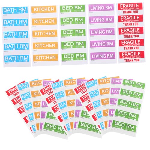 ARTIBETTER 20 Blatt Klassifizierungs-tags Verschieben Farbige Namensschildaufkleber Zerbrechliche Versandetiketten Namensaufkleber in Farbe Klebeetiketten Kupferplattenaufkleber ARTIBETTER 20 Blatt Klassifizierungs-tags Verschieben Farbige Namensschildaufkleber Zerbrechliche Versandetiketten Namensaufkleber in Farbe Klebeetiketten Kupferplattenaufkleber von Artibetter