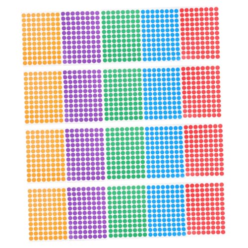 ARTIBETTER 20 Blatt Klebepunkte Pack Selbstklebende Runde Aufkleber Ø für Etikettierung Beschriftung Organisation und Klassifizierung von Dokumenten und Dateien ARTIBETTER 20 Blatt Klebepunkte Pack Selbstklebende Runde Aufkleber Ø für Etikettierung Beschriftung Organisation und Klassifizierung von Dokumenten und Dateien von Artibetter