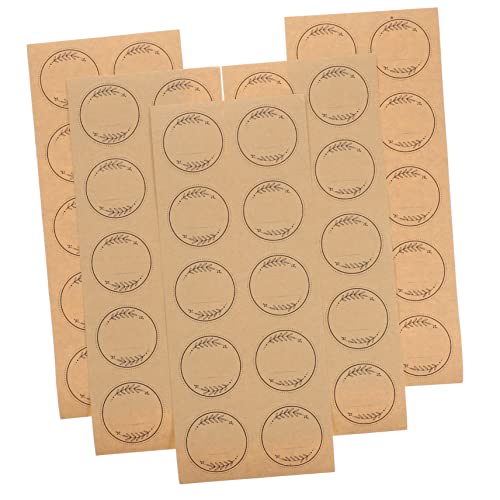 ARTIBETTER 20 Blatt Runde Selbstklebende Etiketten mit Olivenzweig Beschreibbare Aufkleber für Geschenkkartons Dekoration und Verpackung für Bastelprojekte und Kleine Geschäfte von Artibetter