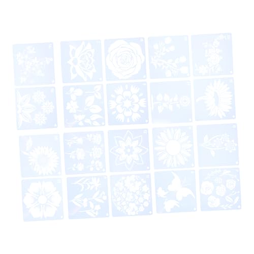 ARTIBETTER 20 Blatt Schablonen für Blumenmalerei Wiederverwendbare Diy Vorlagen für Pflanzenzeichnungen Elegant und Vielseitig für Kreative Projekte für und Dekorationen von Artibetter
