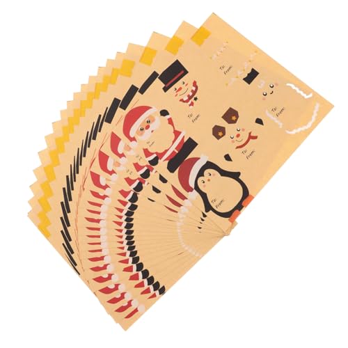 ARTIBETTER 20 Blatt Selbstklebende Weihnachtsgeschenketiketten mit Festlichen Designs für Geschenkverpackungen Karten und Umschläge für Weihnachtsfeiern und Kreative Dekorationen ARTIBETTER 20 Blatt Selbstklebende Weihnachtsgeschenketiketten mit Festlichen Designs für Geschenkverpackungen Karten und Umschläge für Weihnachtsfeiern und Kreative Dekorationen von Artibetter
