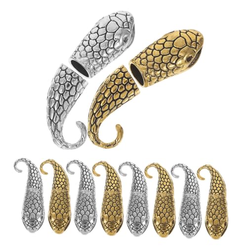ARTIBETTER 20 Paare Teiliges Schlangen-knebelverschlüsse für Armbänder und Halsketten Langlebige Schmuckverbinder mit Eleganter Schlangenkopf-optik Einfach zu Montierende Toggle-verschlüsse ARTIBETTER 20 Paare Teiliges Schlangen-knebelverschlüsse für Armbänder und Halsketten Langlebige Schmuckverbinder mit Eleganter Schlangenkopf-optik Einfach zu Montierende Toggle-verschlüsse von Artibetter