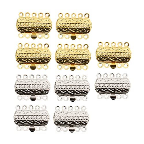 ARTIBETTER 20 Stück Armbandverschluss Herstellung Halskette Bausätze schmuck Armband-Schiebeverschluss Anhängerverschluss Kettenverschlüsse und Verschlüsse Silber von Artibetter