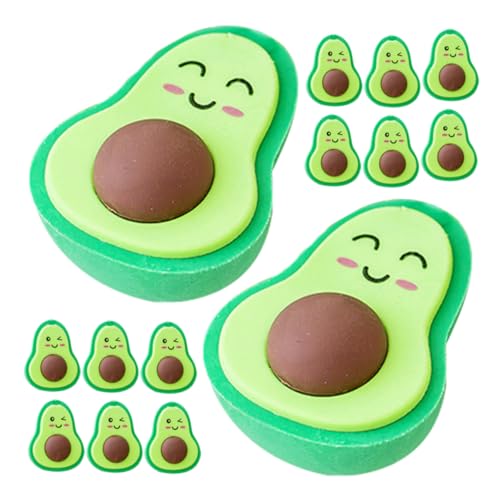 ARTIBETTER 20 Stück Avocado Radiergummis Kreative Cartoon Radierer für Zeichnungen und Schreibwaren für Bastelprojekte Vielseitig Einsetzbar Bulk Packung ARTIBETTER 20 Stück Avocado Radiergummis Kreative Cartoon Radierer für Zeichnungen und Schreibwaren für Bastelprojekte Vielseitig Einsetzbar Bulk Packung von Artibetter