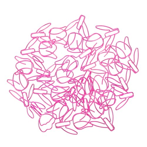 ARTIBETTER 20 Stück Büroklammer Klammern Für Papier Papierclip Papierklammern Rosa Plastik von Artibetter