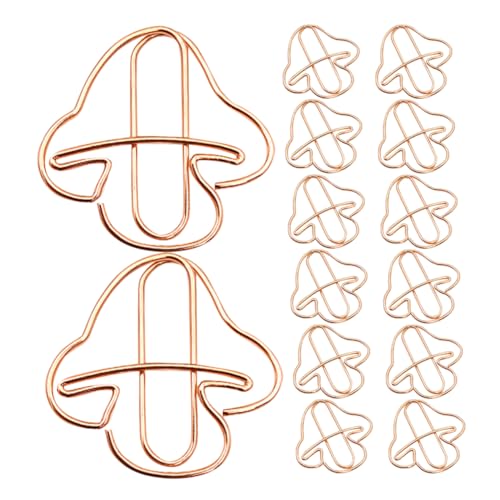 ARTIBETTER 20 Stück Büroklammer winzig thematisiert Form Rosa dokumentieren Mini Kleine Papierklammern bunt multi sortiert dekorativ Pilzklammern Papierclip das Büro Clips Eisen Roségold ARTIBETTER 20 Stück Büroklammer winzig thematisiert Form Rosa dokumentieren Mini Kleine Papierklammern bunt multi sortiert dekorativ Pilzklammern Papierclip das Büro Clips Eisen Roségold von Artibetter
